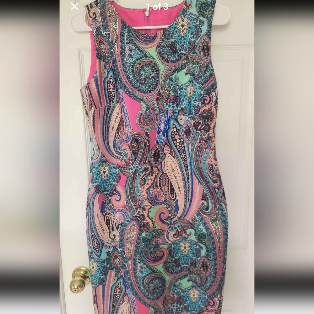 Colorful Paisley Women's Dress